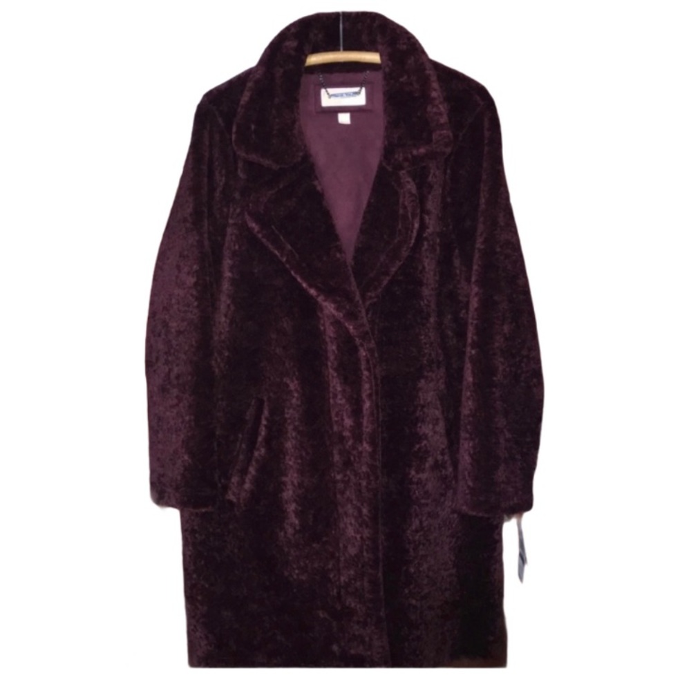 Michael Kors Teddy Coat in Dark Brandy XL NWT